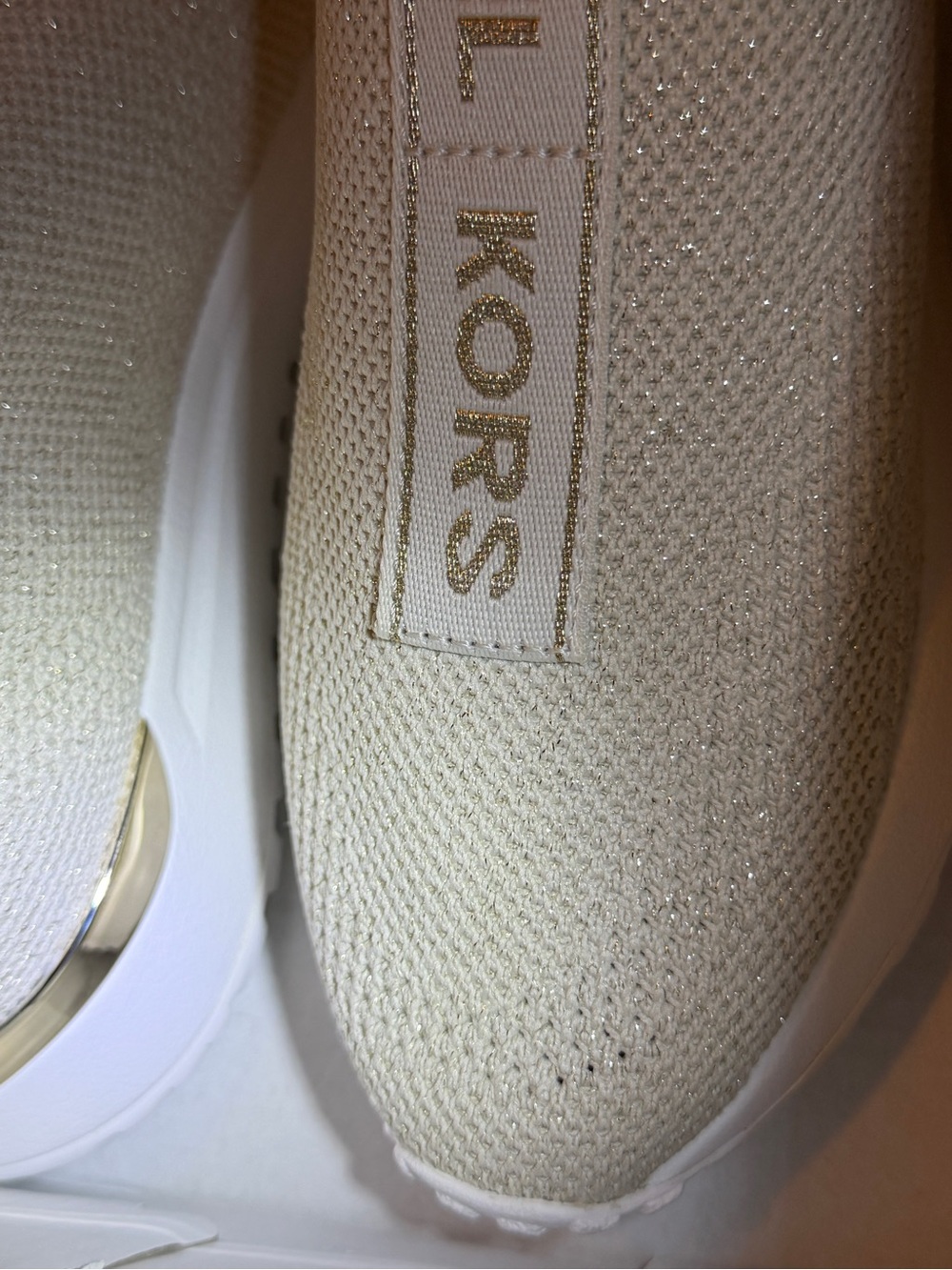 Michael by Michael Kors Bodie Metallic Mesh Slip-On Sneaker - Picture 11 of 13